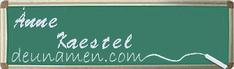 Änne Kaestel Visitenkarte